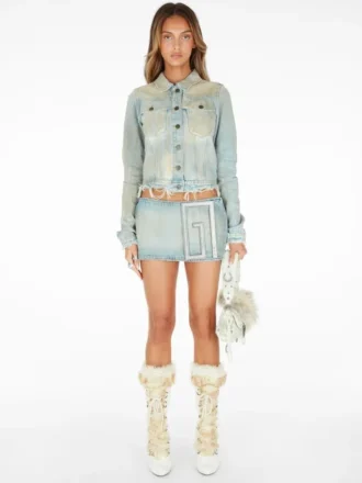 Veste trucker en denim