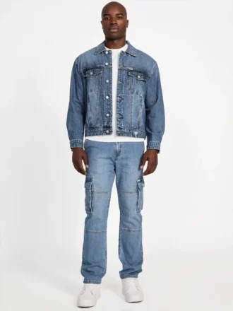 Veste trucker en denim décontractée